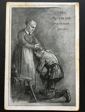 Mutter gieb mir deinen Segen! - Knieender Soldat Militär Krieg 400651 TH