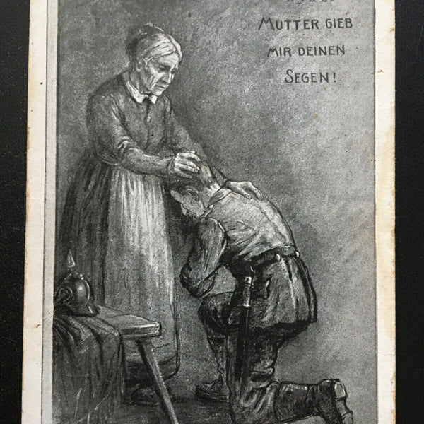 Mutter gieb mir deinen Segen! - Knieender Soldat Militär Krieg 400651 TH