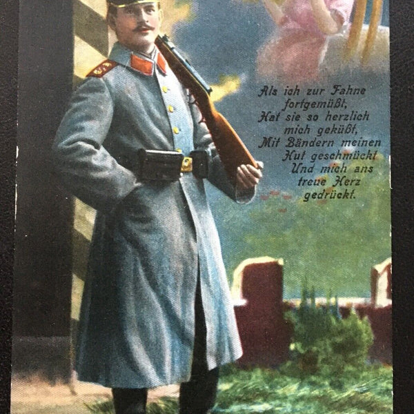 In finsterer Mitternacht - Soldat träumt von Frau - Militär Krieg 400649 TH