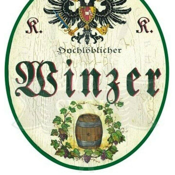 Kuk nostalgie holzschild "winzer"