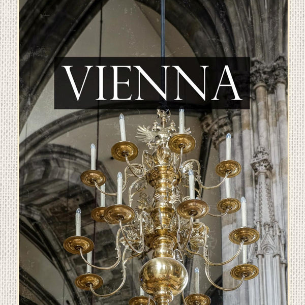 Schild Vienna Austria Wien Österreich Stephansdom 12x18 20x30 30x40 Blech/Holz