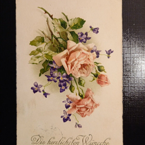 Geburtstag- Blumenstrauß- Glückwunschkarte 402283 gr