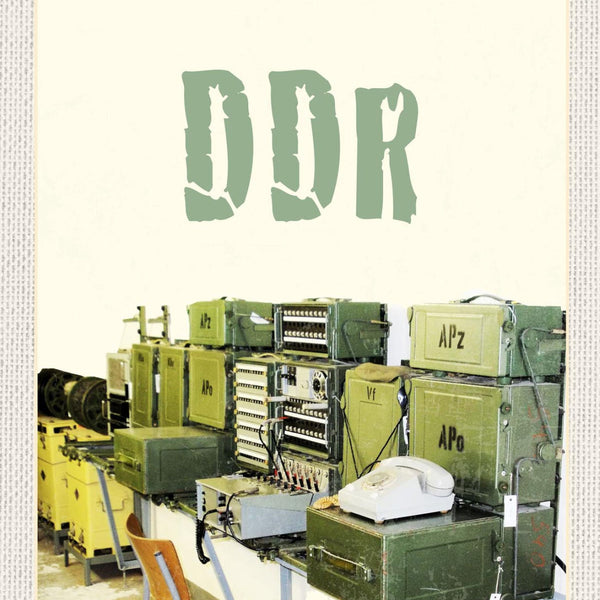 Schild DDR Stasi Bunker Leipzig Ost Deutschland 12x18 20x30 30x40 Blech/Holz