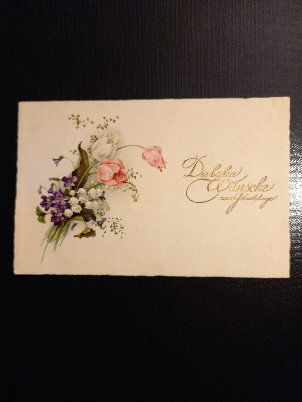 Geburtstag - Blumenstrauß - Glückwunschkarte 402275 gr