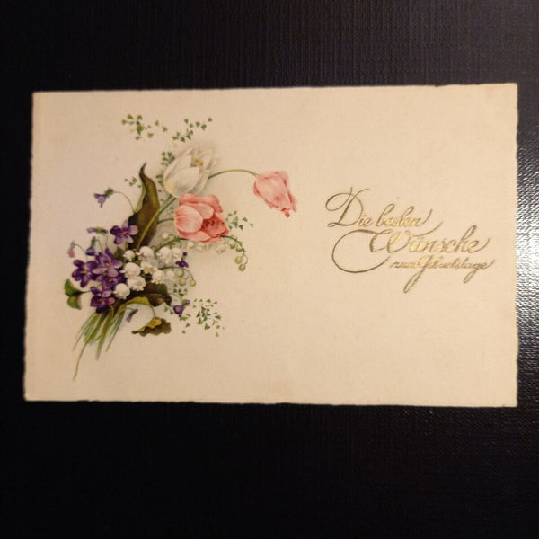Geburtstag - Blumenstrauß - Glückwunschkarte 402275 gr