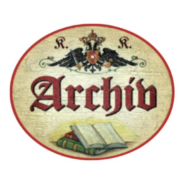 Kuk nostalgie holz schild archiv