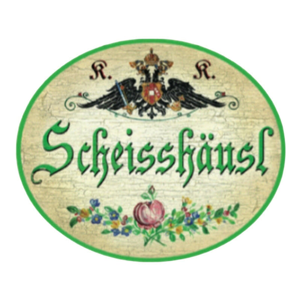 Kuk nostalgie holz schild scheisshäusl toilette wc