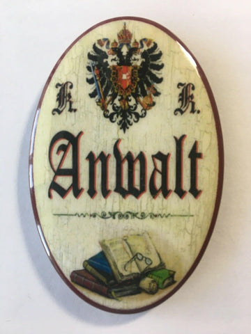 Nostalgie flaschenöffner magnet anwalt gesetzesbücher