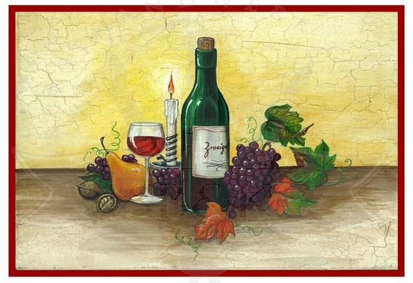 KuK Nostalgie Holzschild Wein (Größe: 14x17)