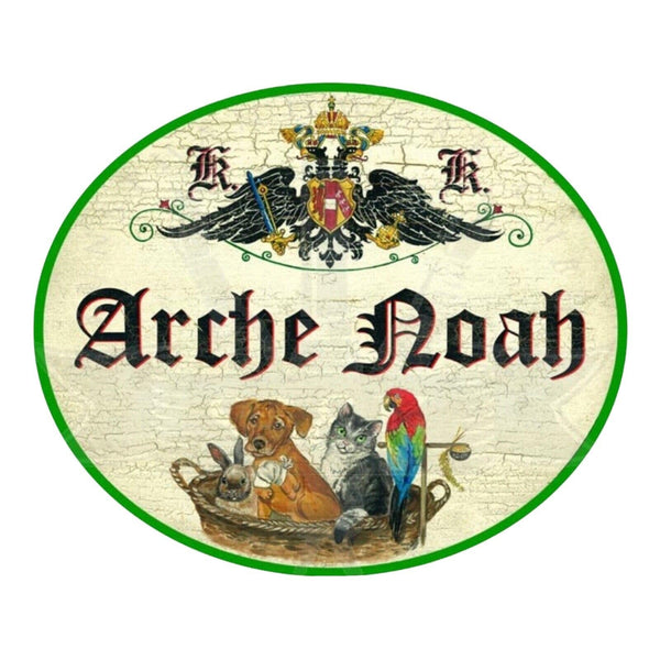 KuK Nostalgie Holzschild Arche Noah (Größe: 19x23)