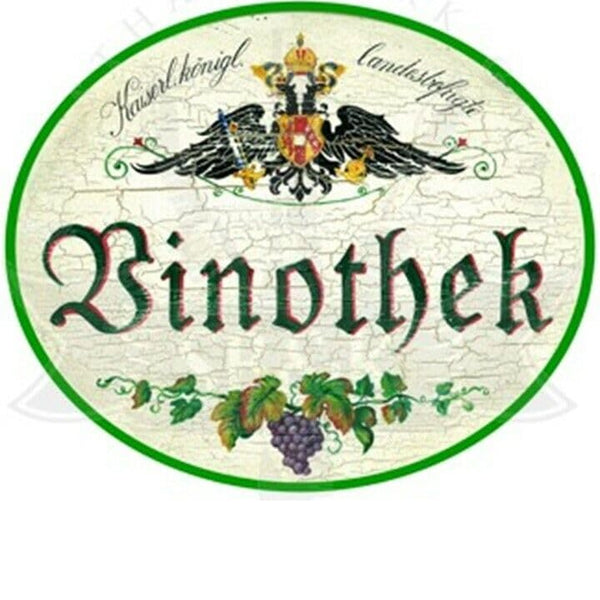 KuK Nostalgie Holzschild "Vinothek" (Größe: 19x23)