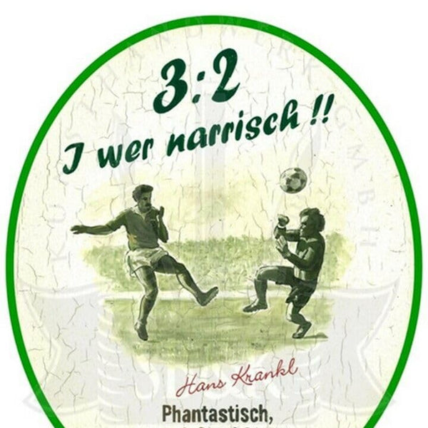 KuK Nostalgie Holzschild "I wer narrisch" (Größe: 28x34)