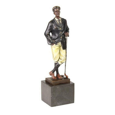 Bronze Skulptur Golfer H 32 L 7,5 NLBG-35
