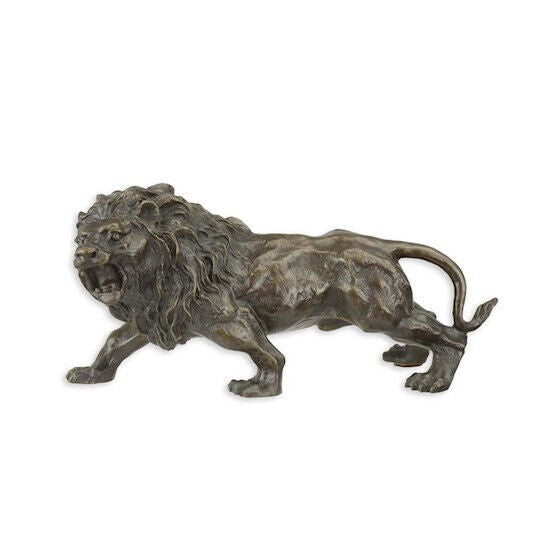 Bronze Skulptur Löwe H 14,9 L 11,7 NLYY-116