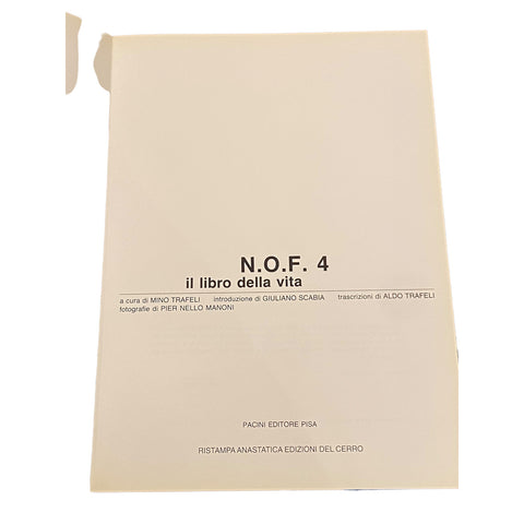 4255 Fernando Nannetti N.O.F.4 IL LIBRO DELLA VITA +Abb