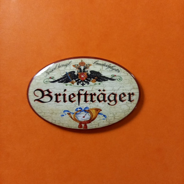 Nostalgie KuK Flaschenöffner Magnet Landesbefugter Briefträger