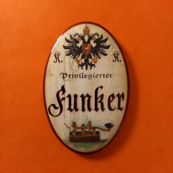 Nostalgie KuK Flaschenöffner Magnet Privilegierter Funker