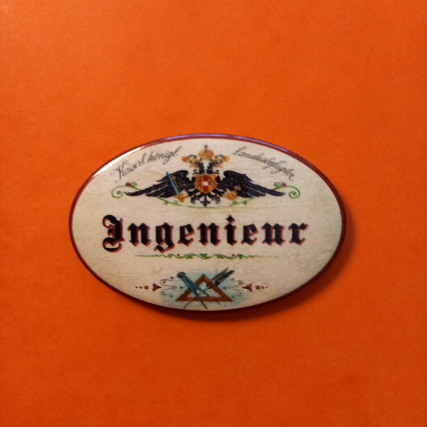 Nostalgie KuK Flaschenöffner Magnet Landesbefugter Ingenieur