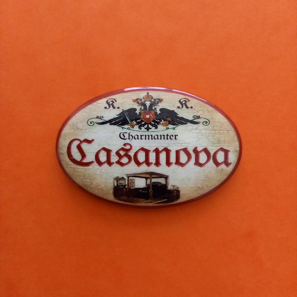 Nostalgie KuK Flaschenöffner Magnet Charmanter Casanova