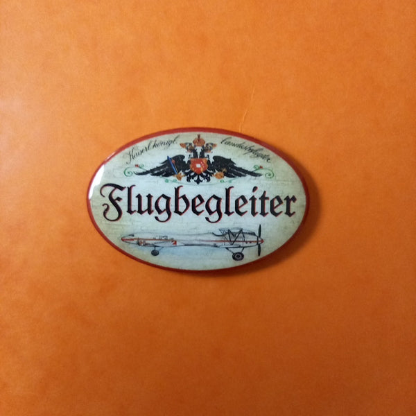 Nostalgie KuK Flaschenöffner Magnet Landesbefugter Flugbegleiter