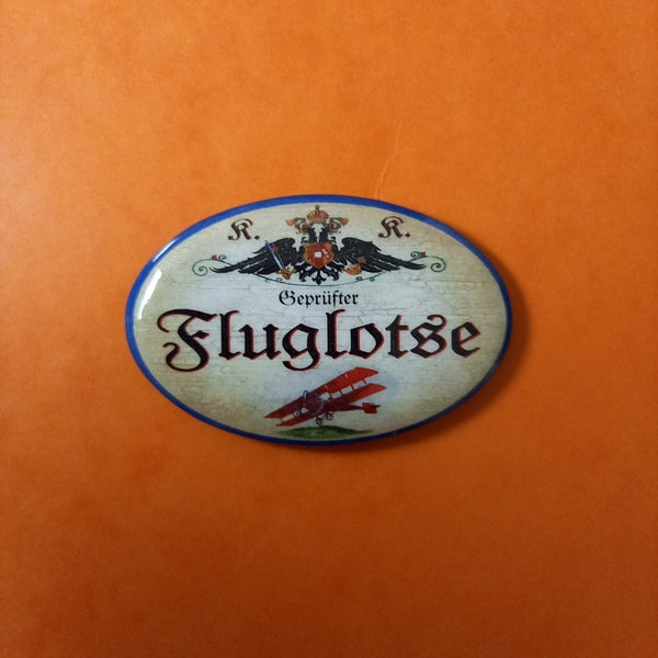 Nostalgie KuK Flaschenöffner Magnet Geprüfter Fluglotse