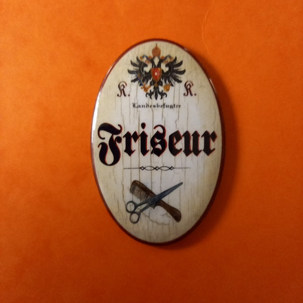 Nostalgie KuK Flaschenöffner Magnet Landesbefugter Friseur