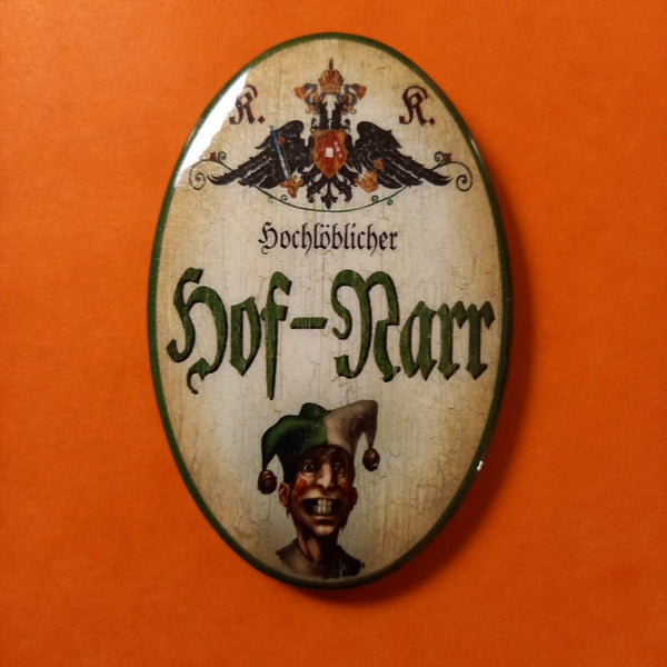 Nostalgie KuK Flaschenöffner Magnet Hochlöblicher Hof Narr