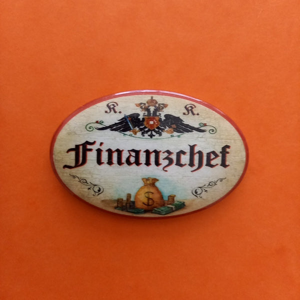 Nostalgie KuK Flaschenöffner Magnet Finanzchef