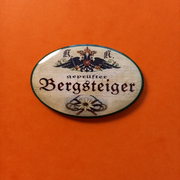 Nostalgie KuK Flaschenöffner Magnet Geprüfter Bergsteiger