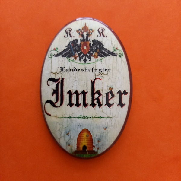 Nostalgie KuK Flaschenöffner Magnet Landesbefugter Imker