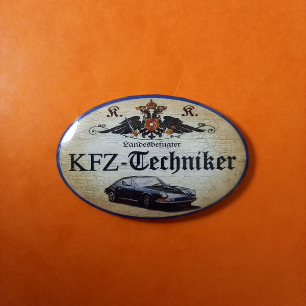 Nostalgie KuK Flaschenöffner Magnet Landesbefugter KFZ Techniker