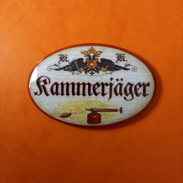 Nostalgie KuK Flaschenöffner Magnet Kammerjäger