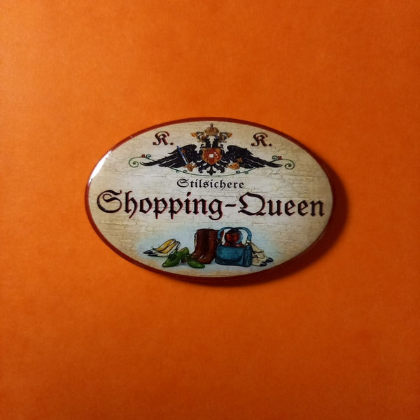Nostalgie KuK Flaschenöffner Magnet Stilsichere Shopping Queen