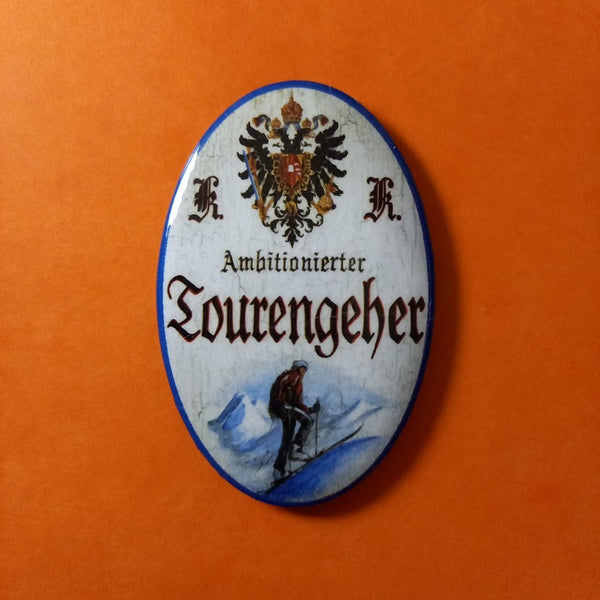 Nostalgie KuK Flaschenöffner Magnet Ambitionierter Tourengeher