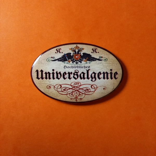 Nostalgie KuK Flaschenöffner Magnet Hochlöbliches Universalgenie