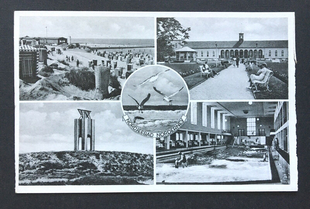 Nordseebad Norderney Collage Strand Möwen Niedersachsen Deutschland 4006651 TH