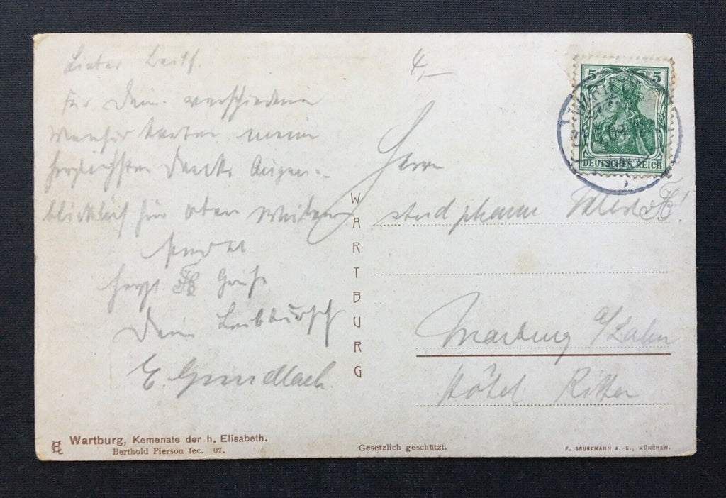 Wartburg Kemenate H. Elisabeth Kamin Gemach Thüringen Deutschland 401239 TH A