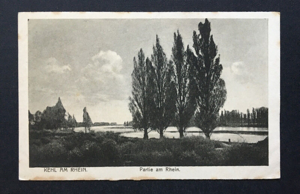Kehl Partie Rhein Ufer Bäume Park See Baden-Württemberg Deutschland 401249 TH A