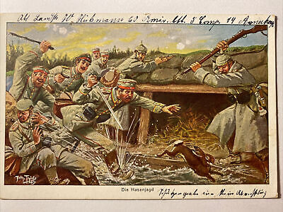 Die Hasenjagd, Soldaten, Schwert, Gewehr, Uniform 410028 AH