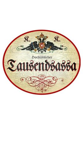 KuK Nostalgie Holzschild "Tausendsassa"