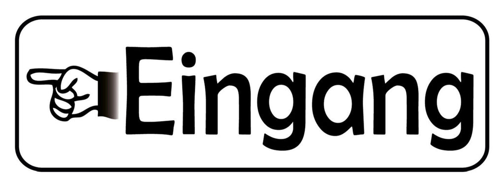 Schild Eingang Hinein Entance Geschäft Lokal Haus Gebäude 27 x 10 Blech od. Holz