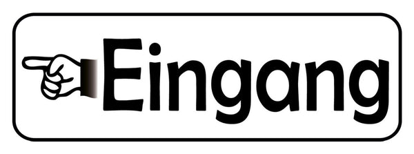 Schild Eingang Hinein Entance Geschäft Lokal Haus Gebäude 27 x 10 Blech od. Holz