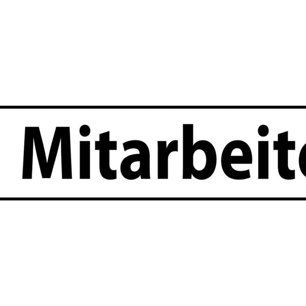 Schild Mitarbeiter Parkplatz Parken Firma Angestellte 46 x 10 Blech od. Holz
