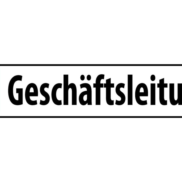 Schild Geschäftsleitung Parkplatz Parken Chef Firma 46 x 10 Blech od. Holz