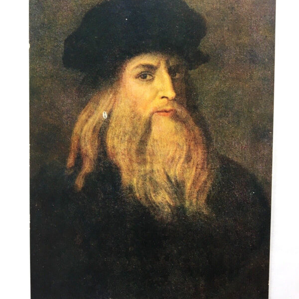 Leonardo Da Vinci - Selbstportrait - Künstlerkarte 40205 TH