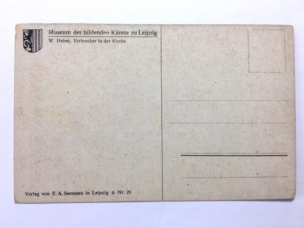 Verbrecher in der Kirche (W. Heine) - Künstlerkarte 40206 TH