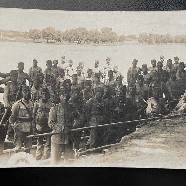Soldaten Ruderboot Uniform Feldkappe See Wald Marine Militär Krieg 402497 TH