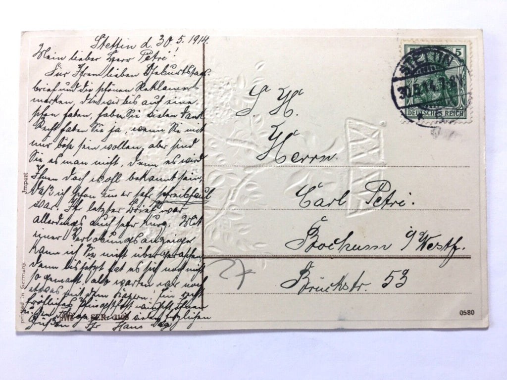 Fröhliche Pfingsten - Flieder - Künstlerkarte 40220 TH