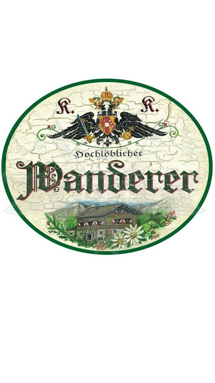 KuK Nostalgie Holzschild "Wanderer"