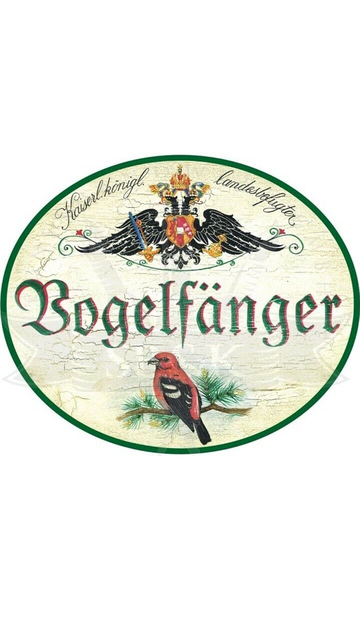 KuK Nostalgie Holzschild "Vogelfänger"